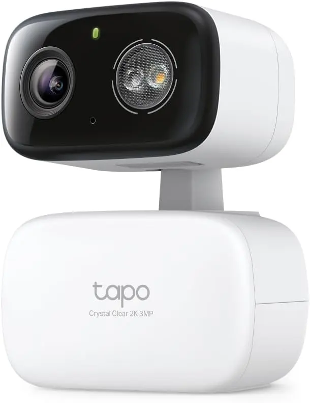 2-Pk Tapo HybridCam 360 2K 30 fps Pan/Tilt Wired Wi-Fi Outdoor Security Camera